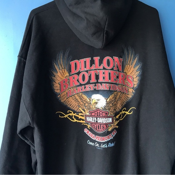 Harley-Davidson Black Sweatshirt Hoodie - Picture 6 of 6